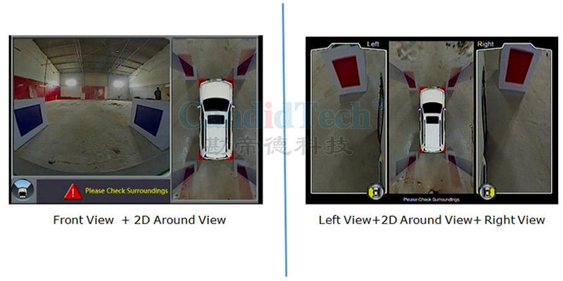 Parking avec vue panoramique 2D